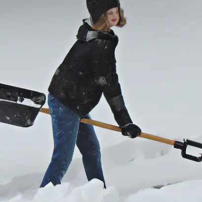 Teenage Snow Shoveler